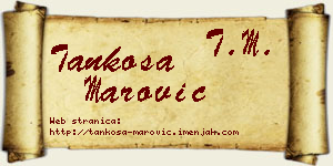 Tankosa Marović vizit kartica